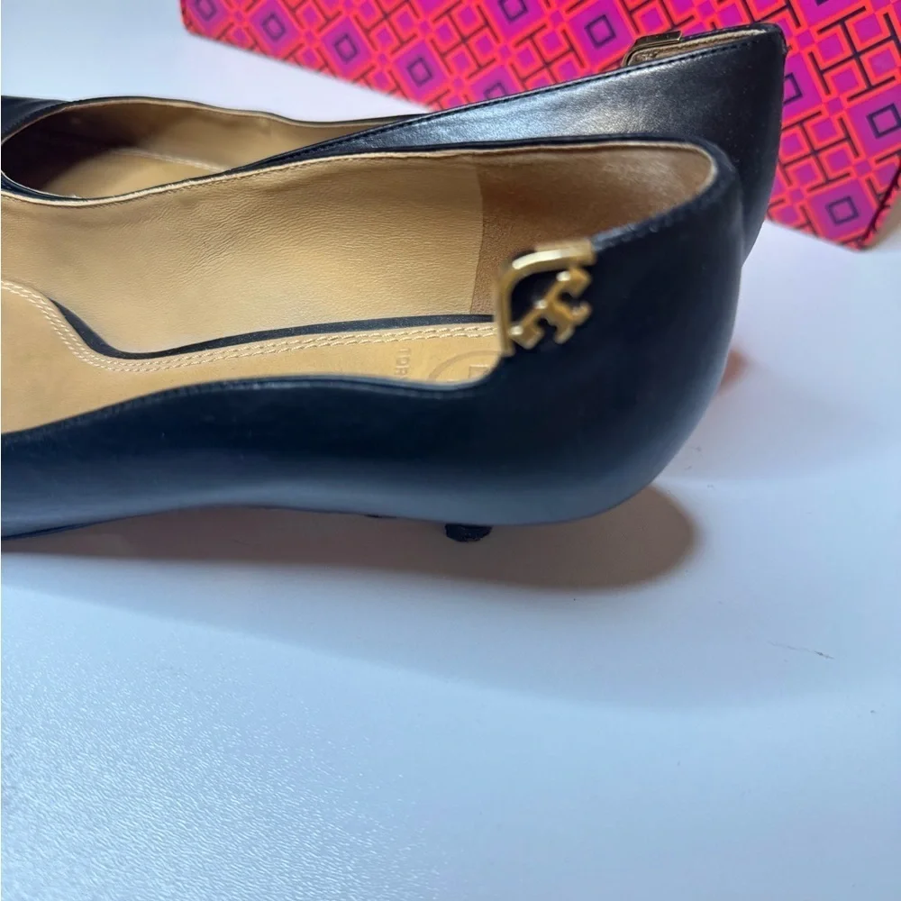 TORY BURCH Elizabeth leather pumps Black Sz 6.5